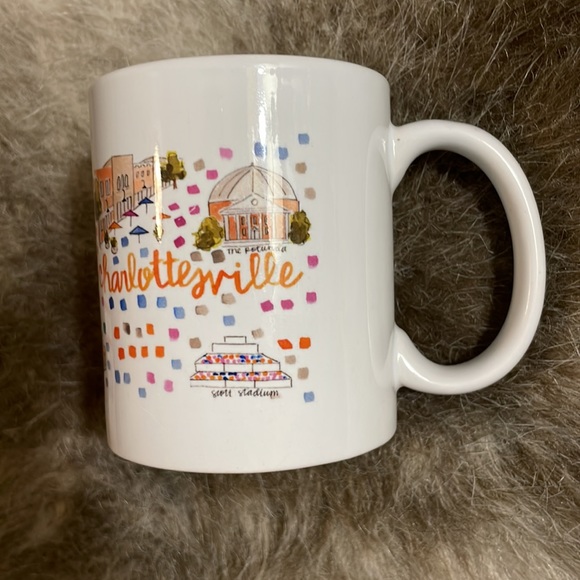 EH Evelyn Henson Charlottesville Virginia UVA University of Virginia Map Mug - Picture 6 of 13